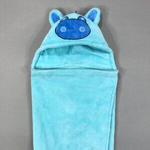 Unbranded Towel Toddlers Blue Bunny Fleece Hooded Bath Beach Pool Summer Outdoor